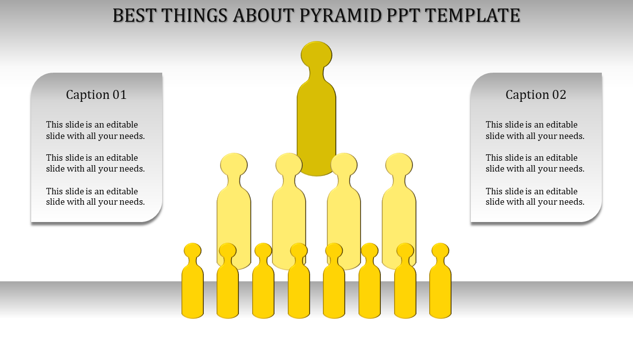 pyramid ppt template-Yellow
